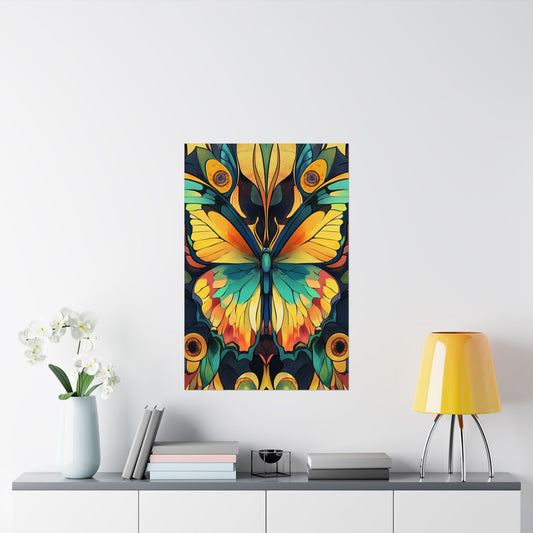 Brilliant Butterfly - Bohemian Wall Art - Fine Art Print - Poster Matte - Vertical Wall Décor