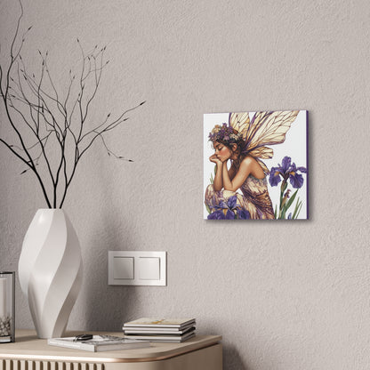 Iris You Were Here - Flowers & Fairies Collection - Fine Art Print on Canvas