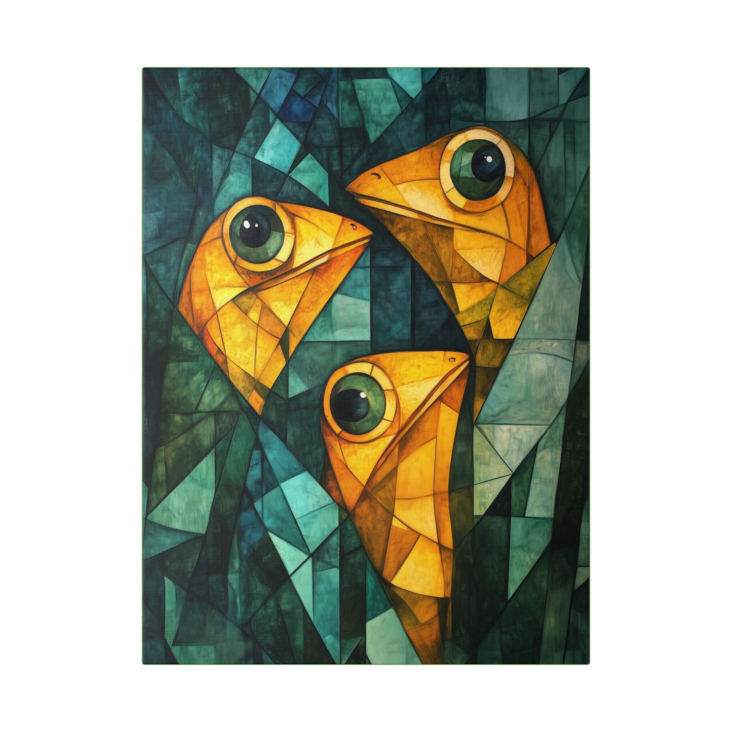 If We Don't Move Maybe They Won't See Us - Garden Friends - Fine Art Print on Canvas