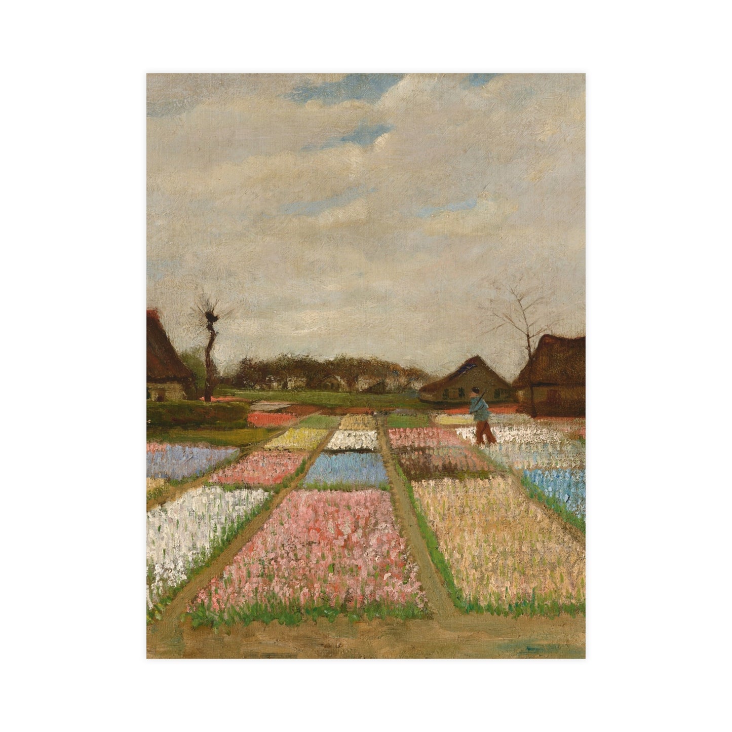 Flower Beds in Holland - Van Gogh Fine Art Poster
