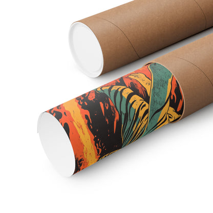 Unleashed - Tiger Jumping Through A Ring of Flames - Matte Vertical Poster - Eye-Catching Wall Art