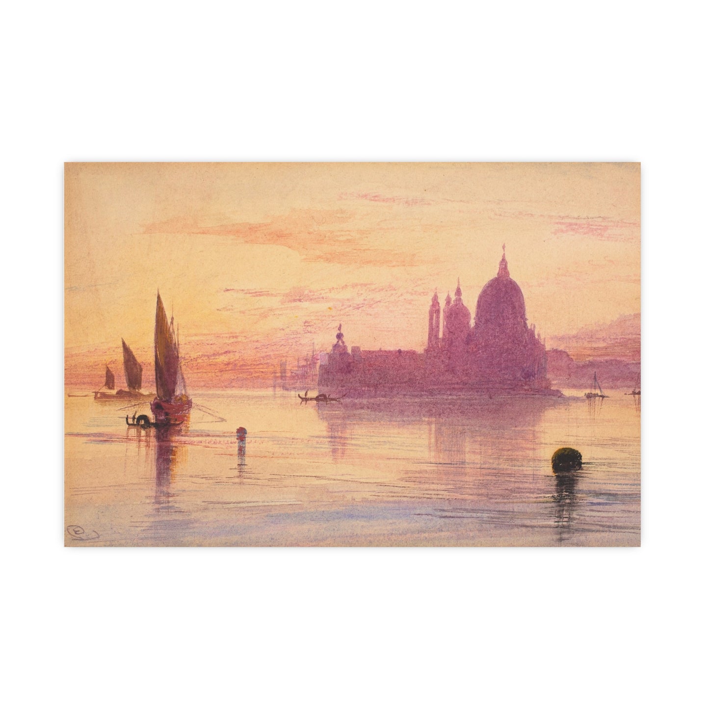 Santa Maria della Salute Venice at Sunset - Fine Art Poster