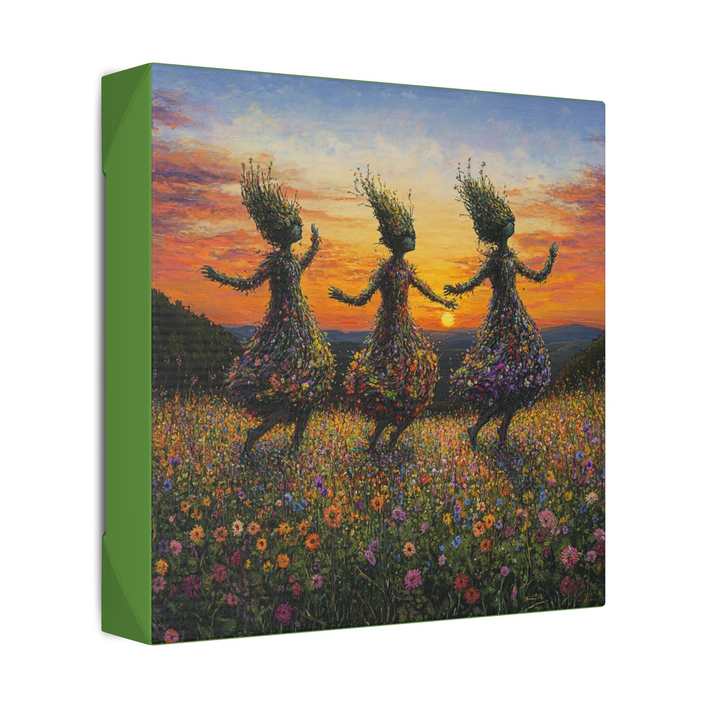 The Fairy Frolic - Flowers & Fairies Collection - Wall Art on Canvas