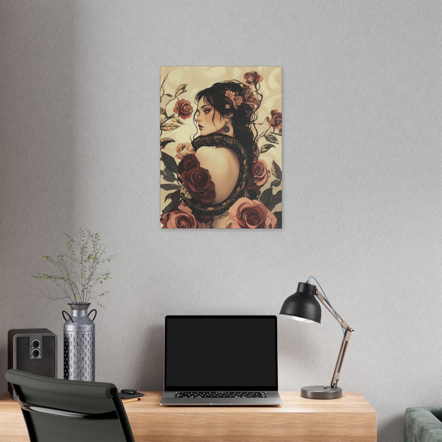 Never Look Back - Secret Garden Series - Fine Art Print on Canvas