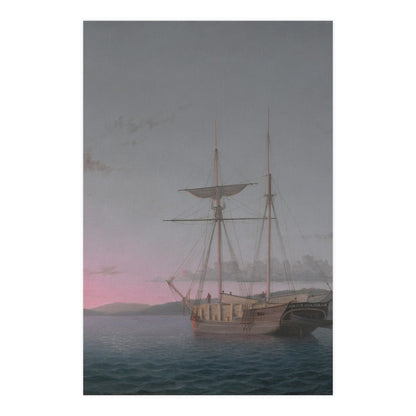 Lumber Schooners at Evening Penobscot Bay - Maritime Fine Art Poster