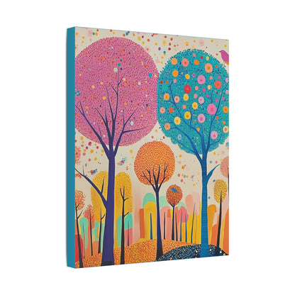 Happy Polka Dot Trees - Delight in Nature Series - Fine Art Print on Canvas
