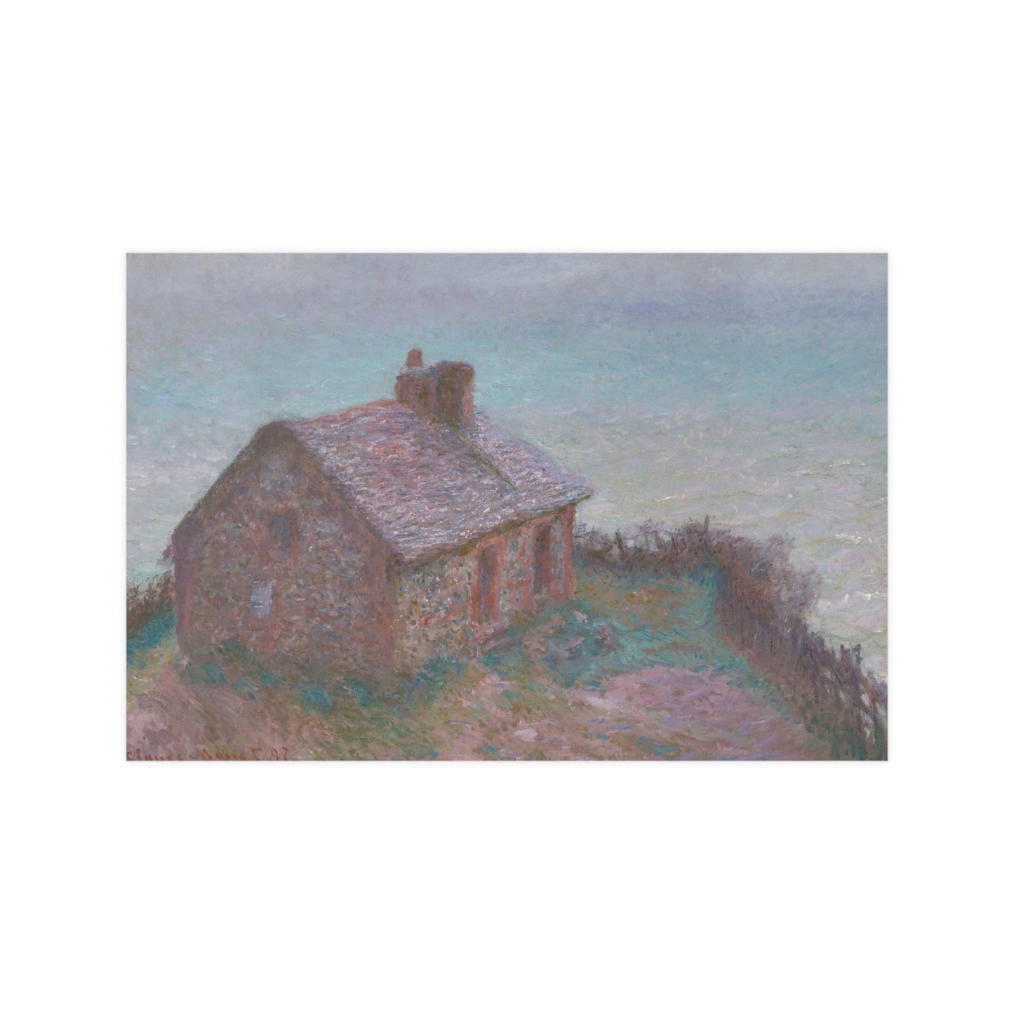 The Customs House at Varengeville - Monet Fine Art Poster