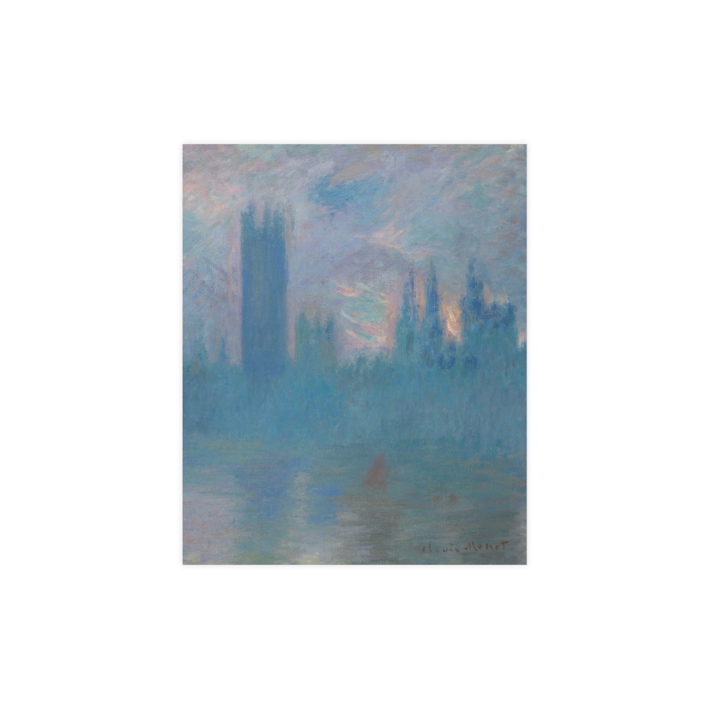 Houses of Parliament London - Monet Fine Art Poster