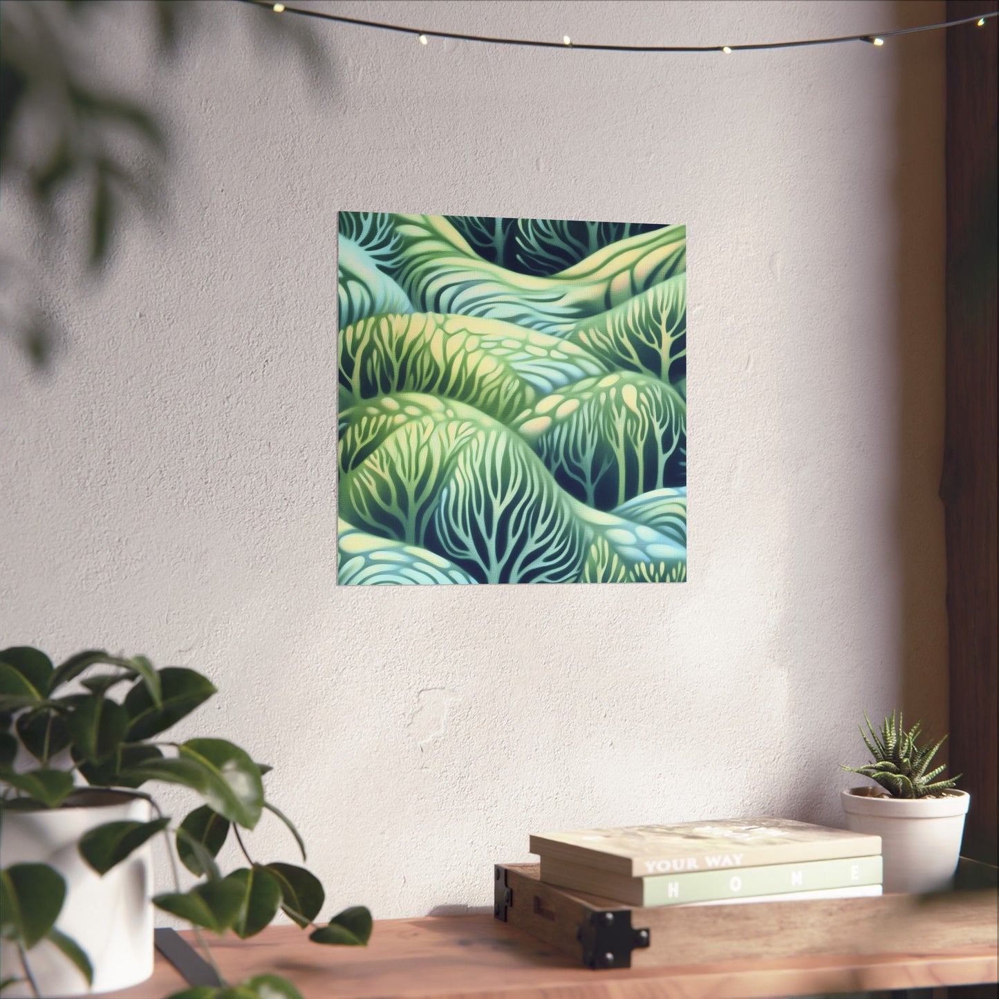 Serene Nature Matte Vertical Poster - Tranquil Forest Design for Home Decor