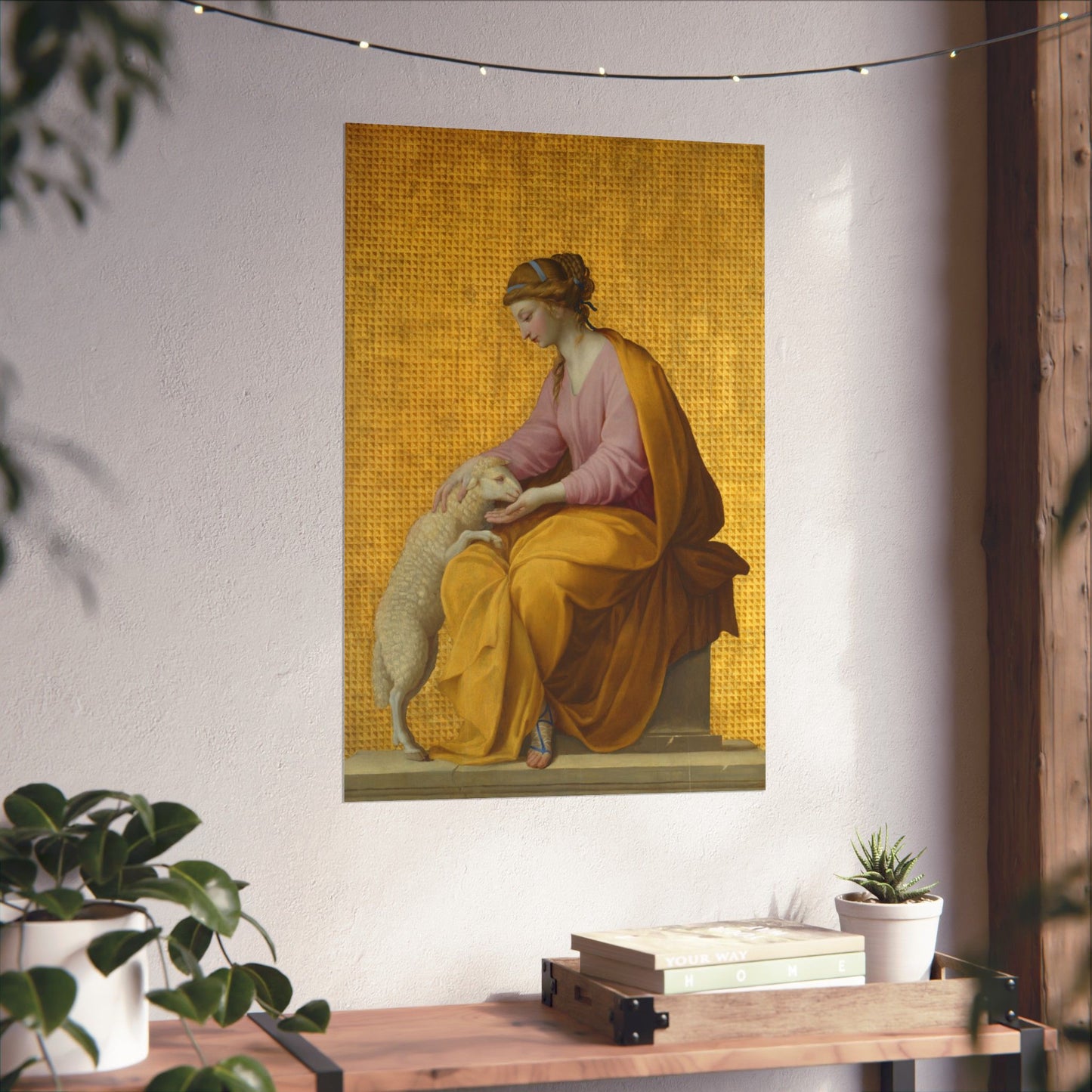 Virtues Art - Meekness - Fine Art Print - Elegant - Vertical Poster - Vintage Art Print