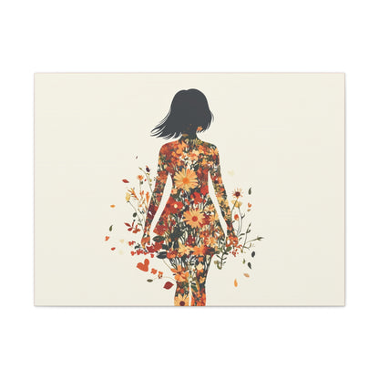 You Belong Among the Wildflowers  - Flower Girl - Print on Canvas