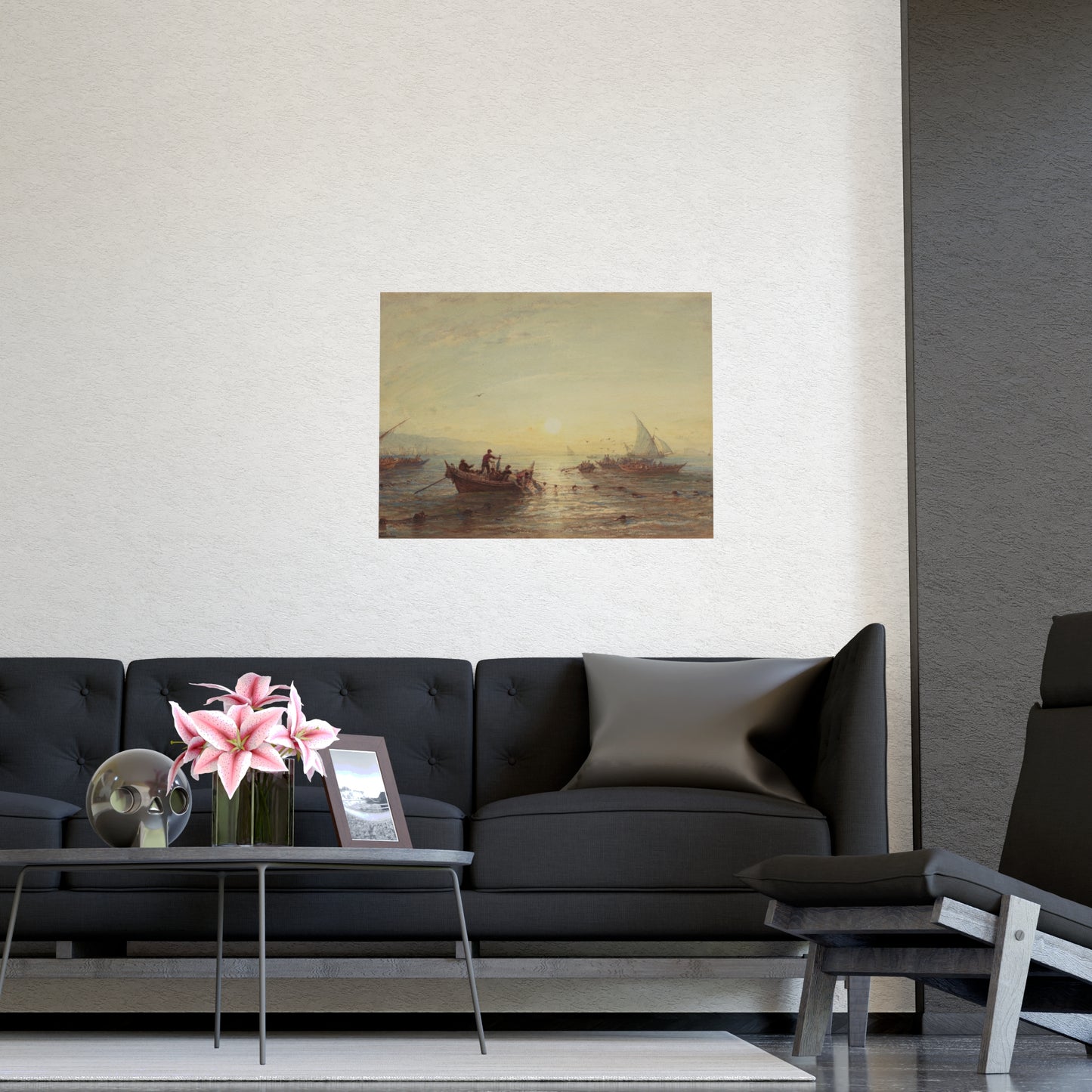 Tuna Fishing at Sunrise Marseilles - Maritime Fine Art Poster