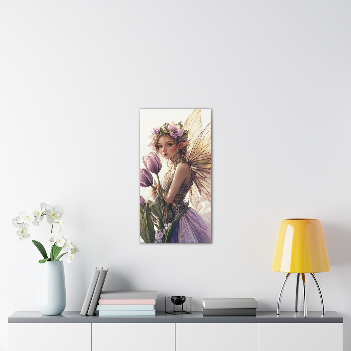 Tuesdays are for Tulips - Flowers & Fairies Collection - Fine Art Print on Canvas