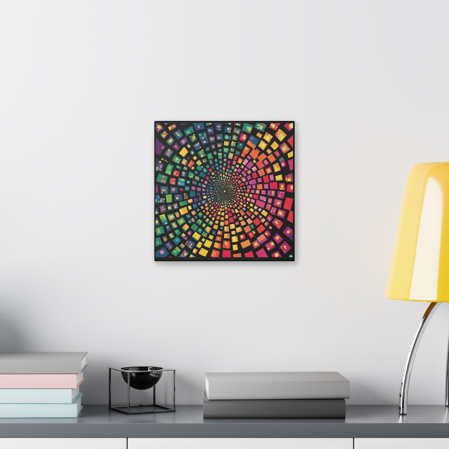 Chameleon Squares on Canvas