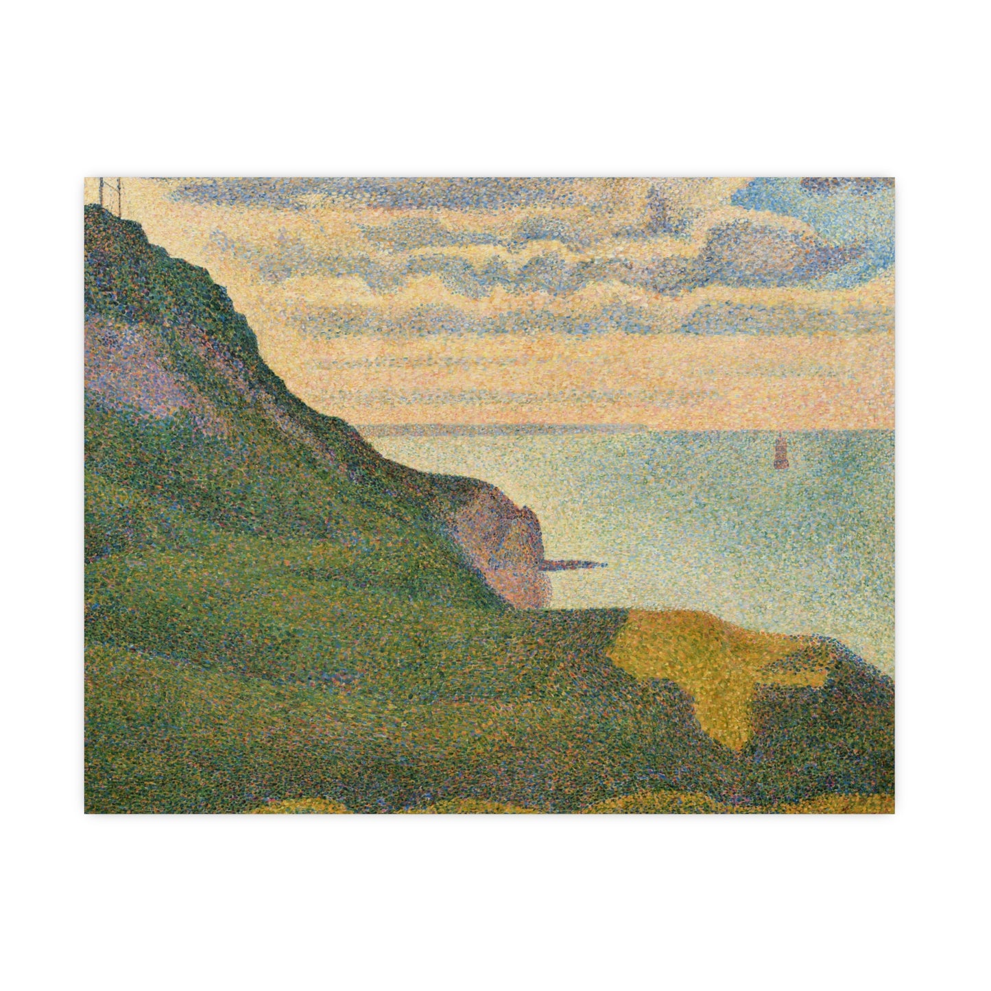 Seascape at Port-en-Bessin Normandy - Seurat Fine Art Poster