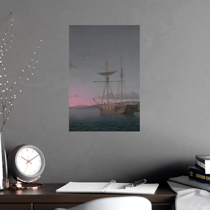 Lumber Schooners at Evening Penobscot Bay - Maritime Fine Art Poster