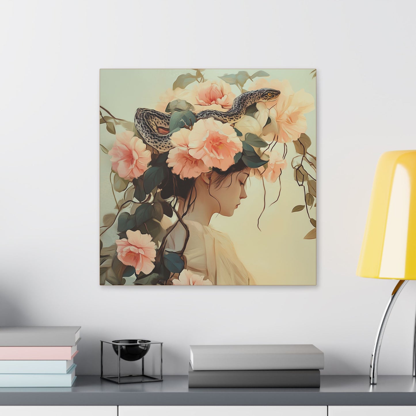 Snake Charmer - Secret Garden Series - Fine Art Print on Canvas