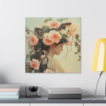 Snake Charmer - Secret Garden Series - Fine Art Print on Canvas