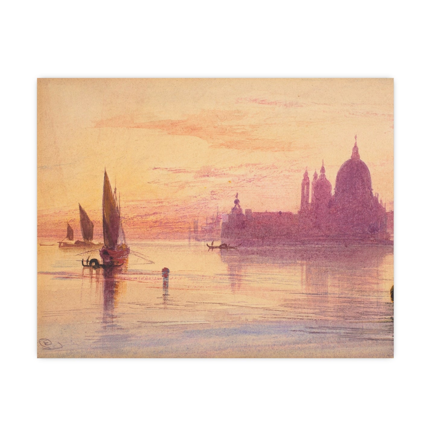 Santa Maria della Salute Venice at Sunset - Fine Art Poster