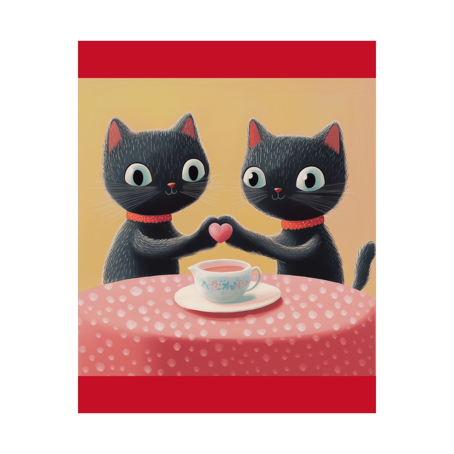 Cat Café - Loving Life - Matte Vertical Posters - Perfect Wall Art for Cat Lovers