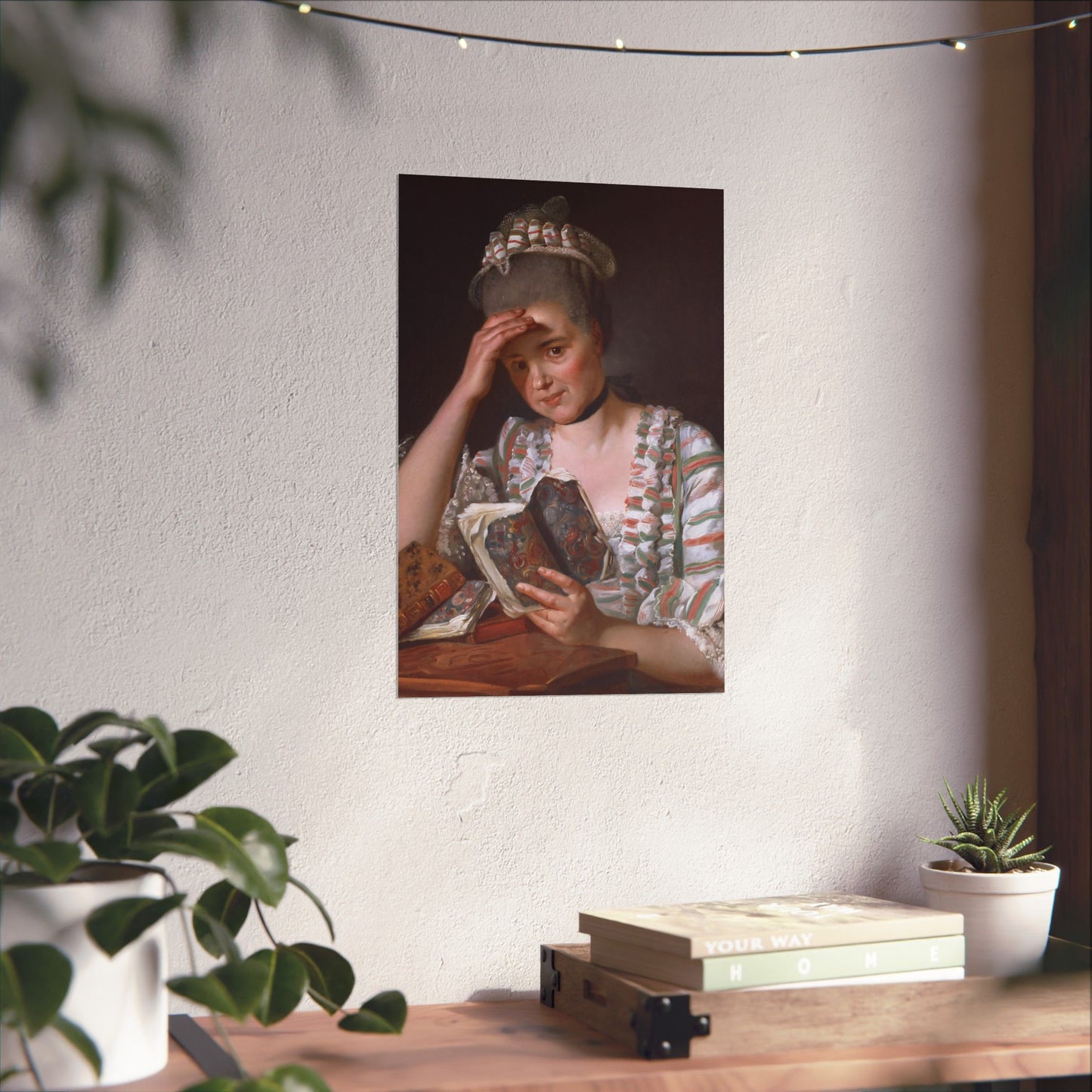 Classic Portrait - Fine Art Print - Matte Vertical Poster - Timeless Literary Woman - Art for Home Décor
