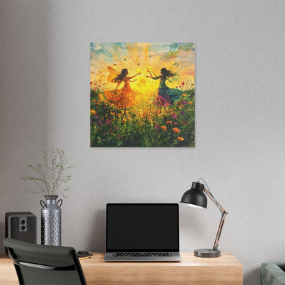 Waking the Sun - Fairies & Flowers Collection - Wall Art - on Canvas
