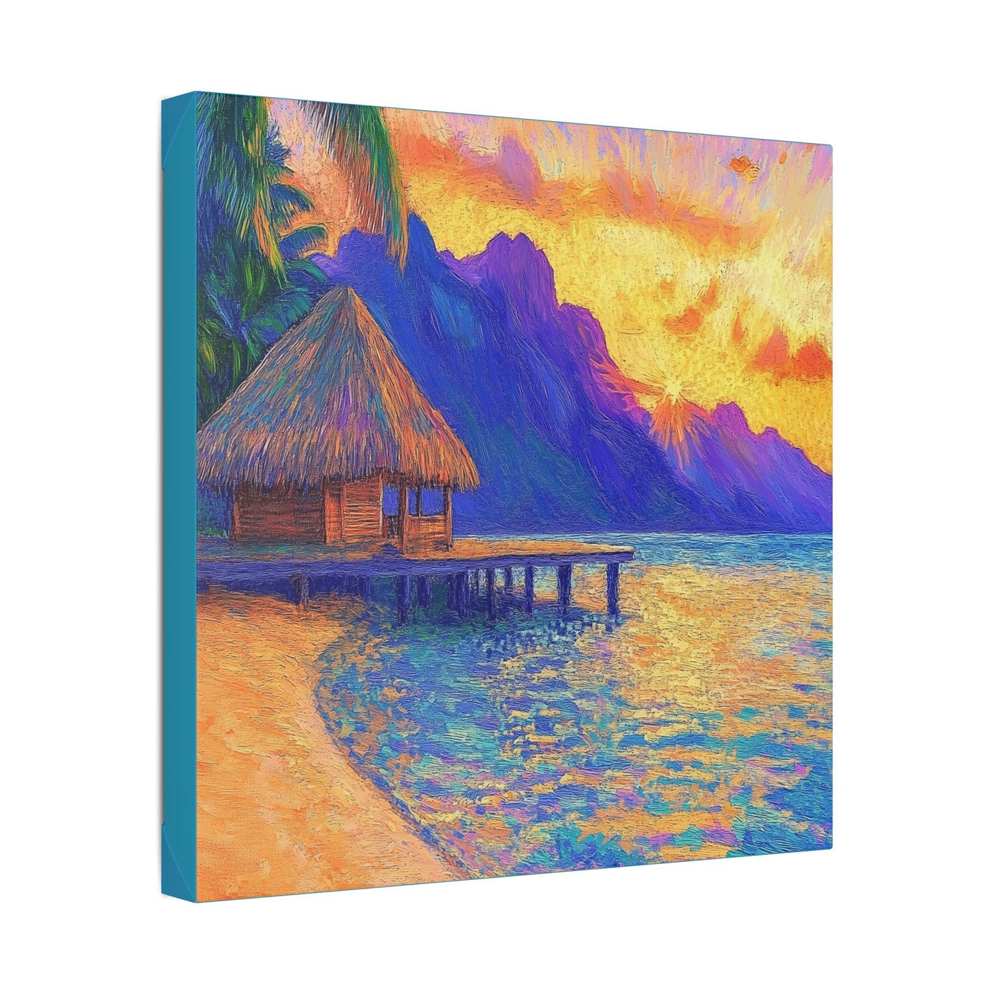 Mornings are Better on Vacation  - Fine Art Print on Canvas