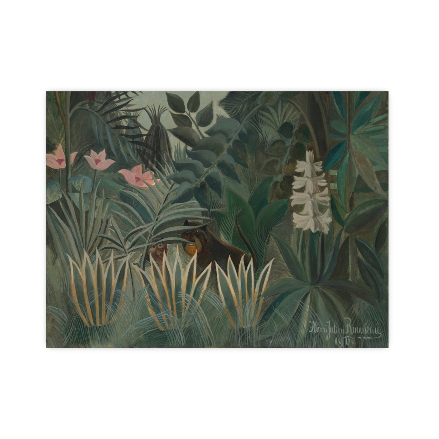 The Equatorial Jungle - Rousseau Tropical Fine Art Poster