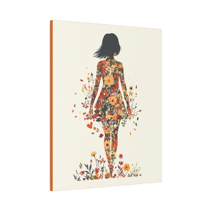 You Belong Among the Wildflowers  - Flower Girl - Print on Canvas