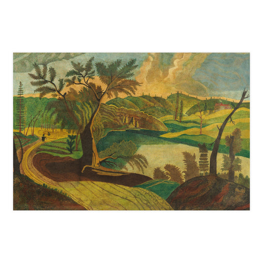 Stylized Landscape - Modern Abstract Fine Art Poster