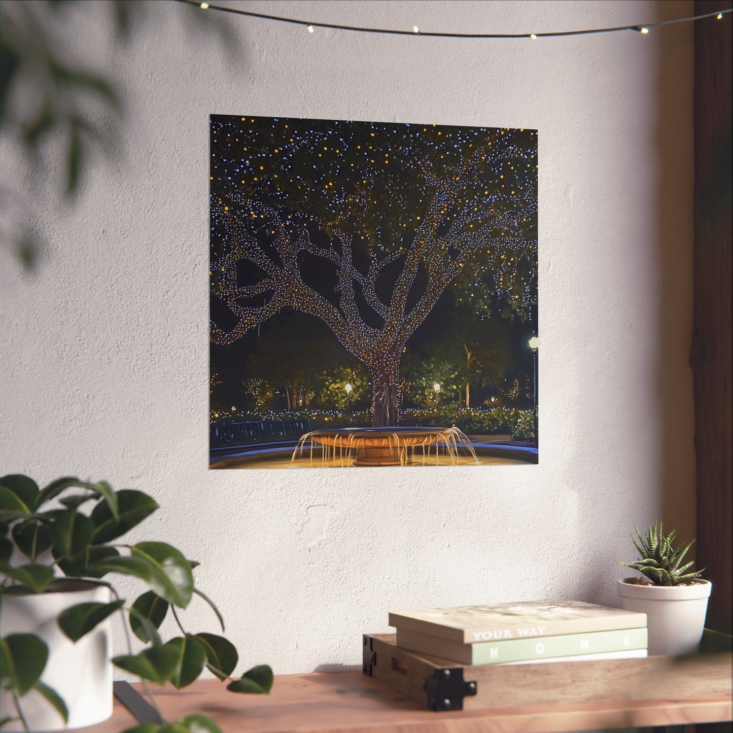 Winter Lights in the Park - Fine Art Print - Poster Print