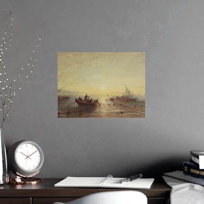 Tuna Fishing at Sunrise Marseilles - Maritime Fine Art Poster