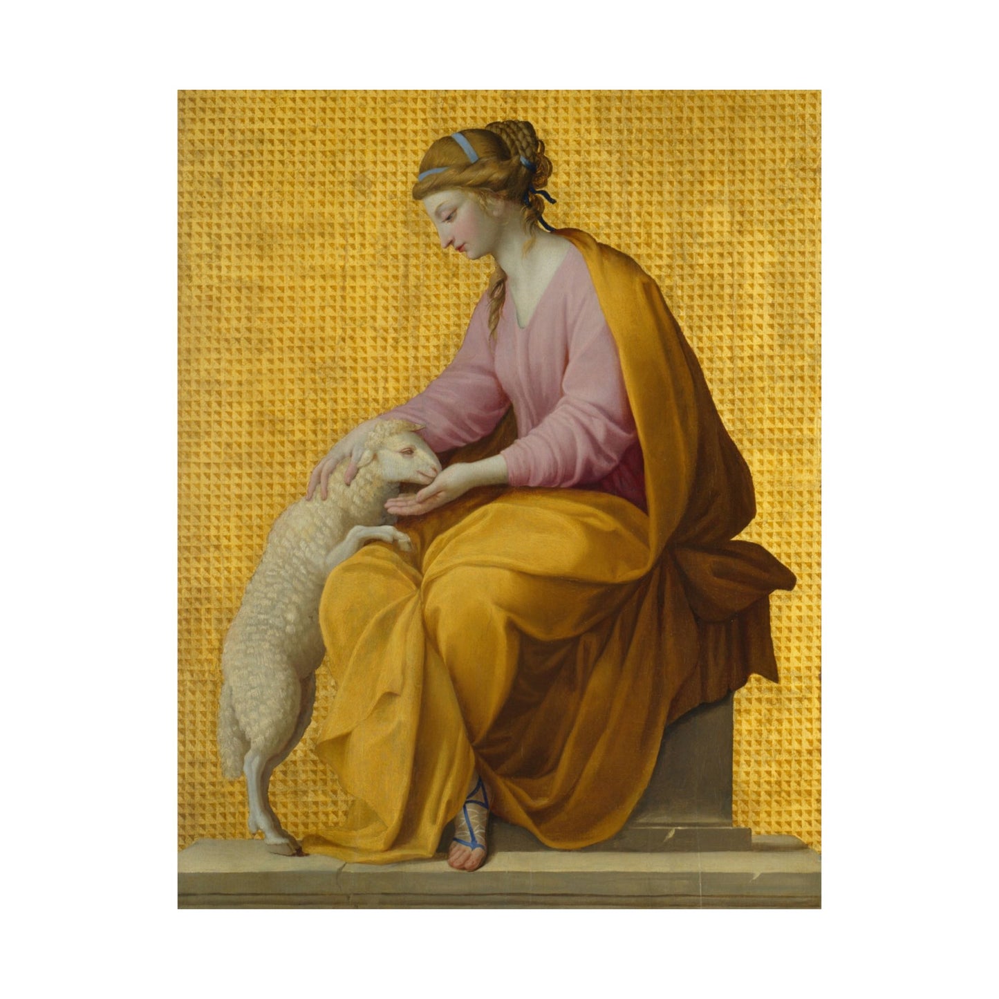 Virtues Art - Meekness - Fine Art Print - Elegant - Vertical Poster - Vintage Art Print