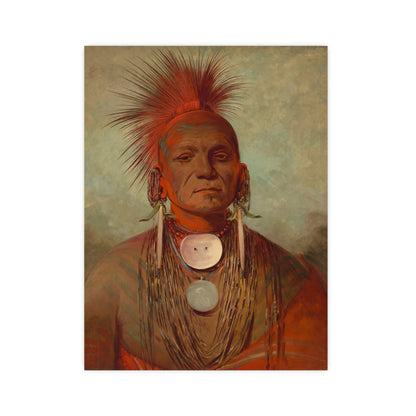 Iowa Medicine Man Portrait - George Catlin - Fine Art Poster