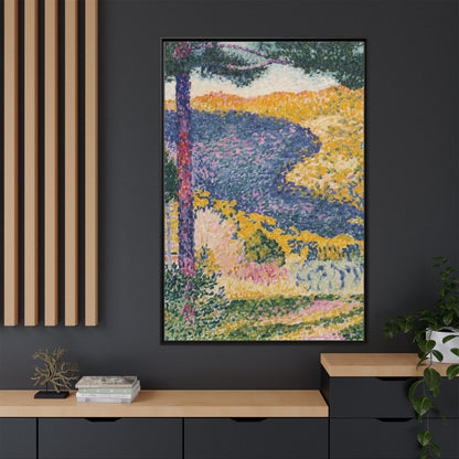 Valley with Fir Shade on the Mountain - Museum Collection - Framed Canvas Print