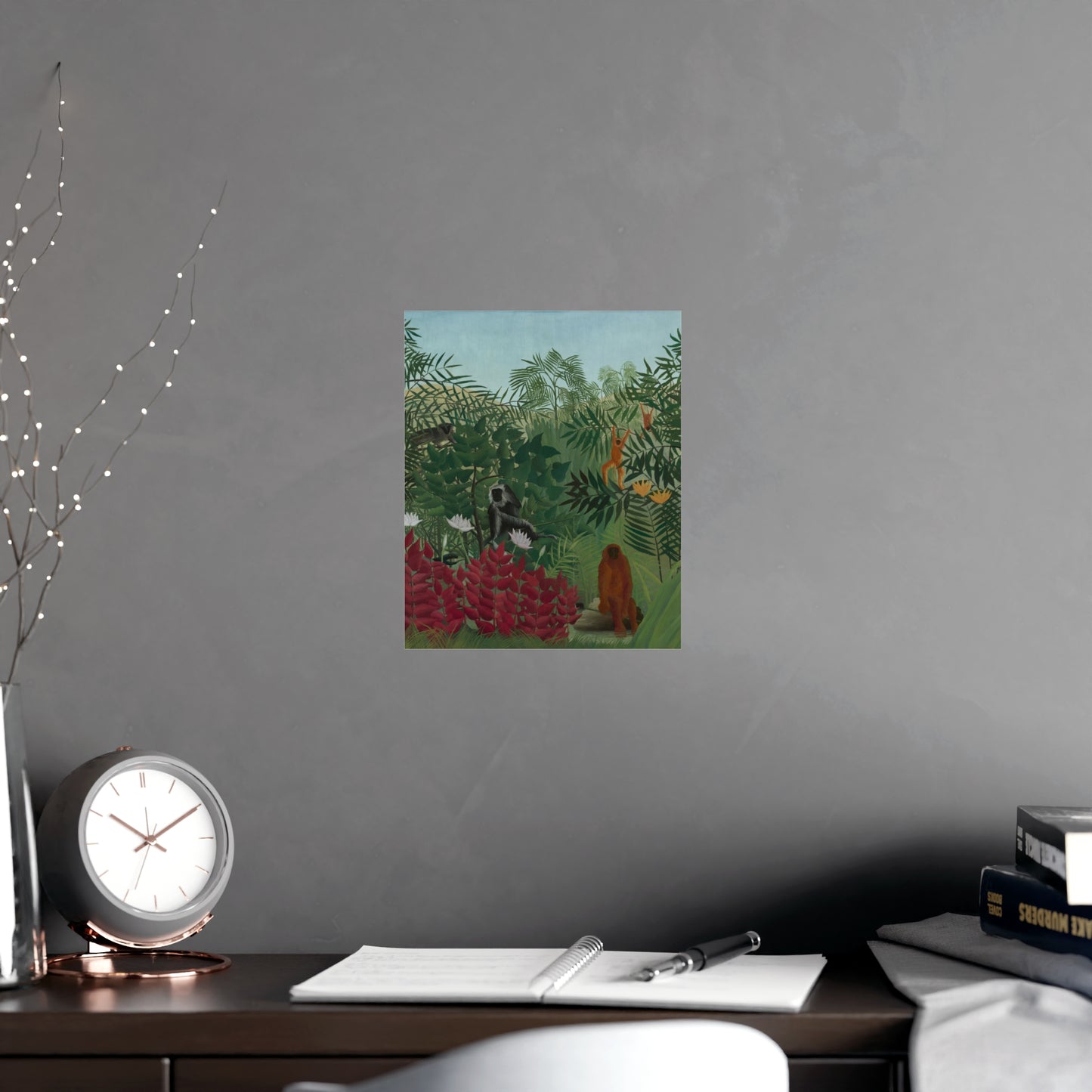 Tropical Forest with Monkeys - Rousseau Fine Art Poster