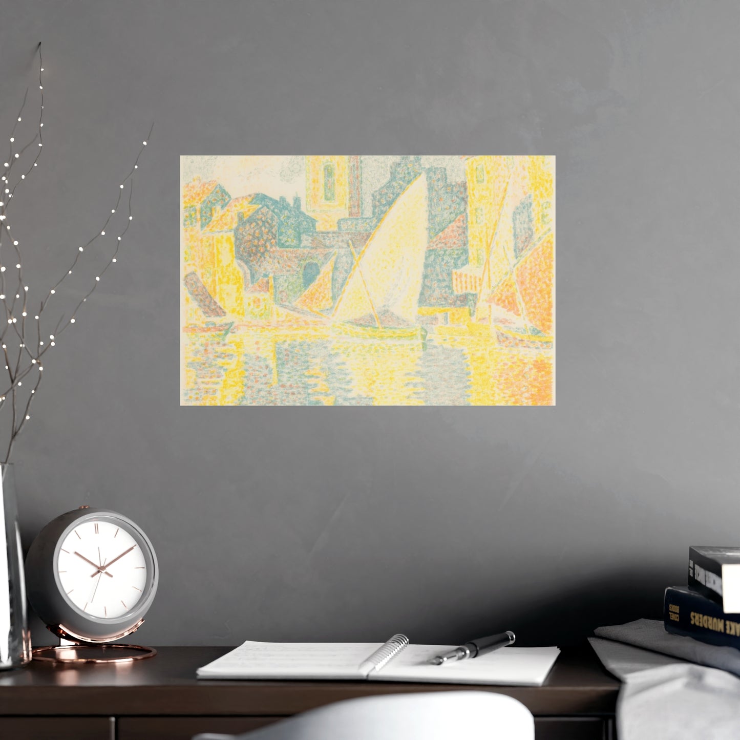 Port of Saint-Tropez - Signac Pointillist Fine Art Poster