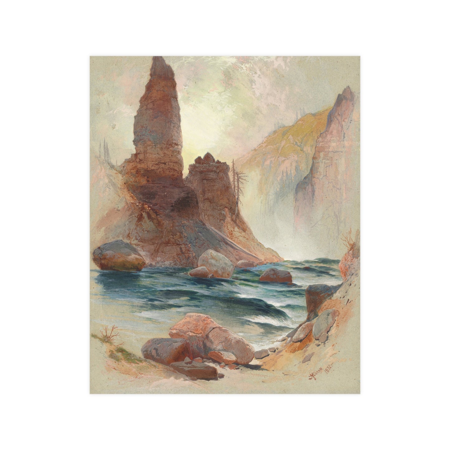 Tower Falls Yellowstone - American West Fine Art Poster