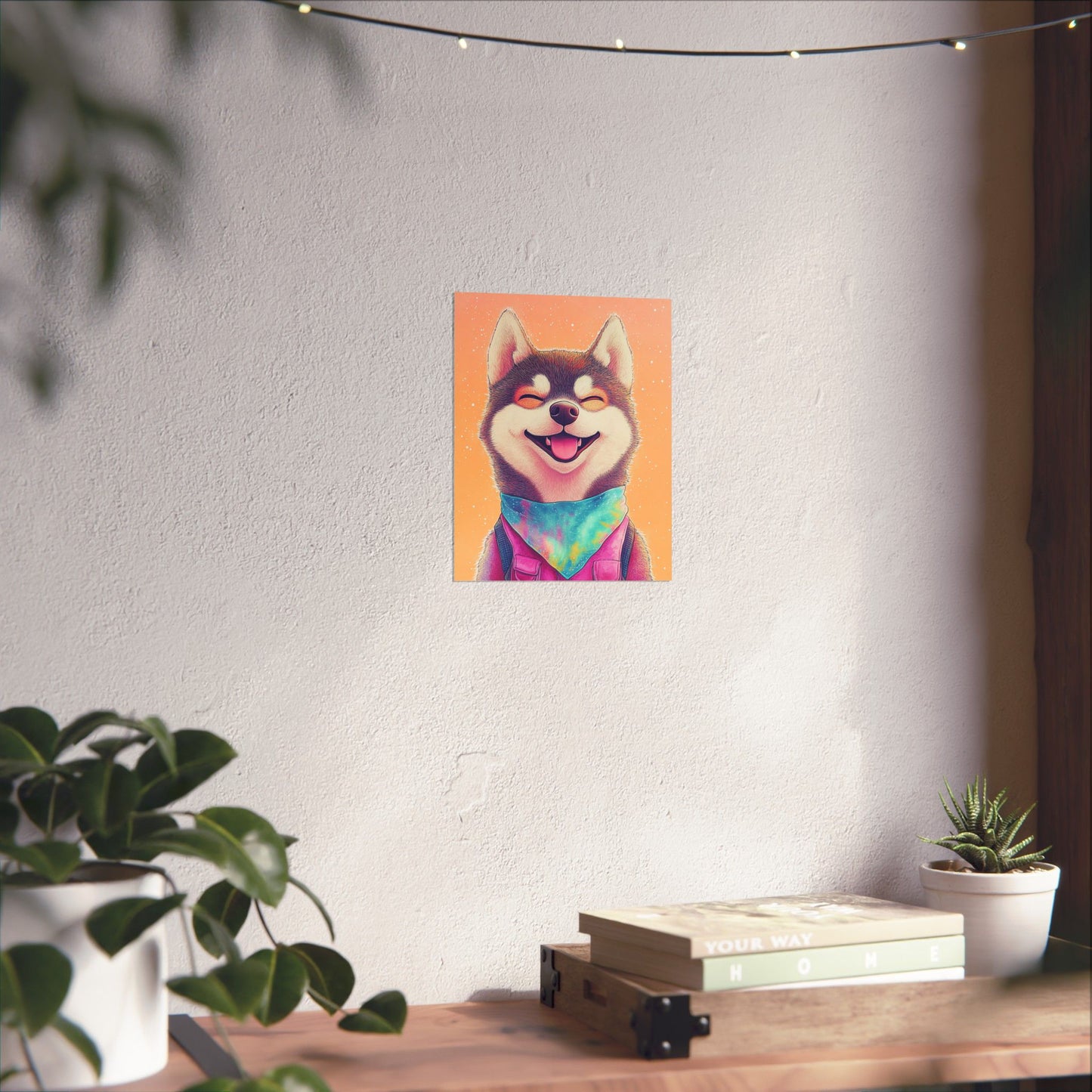 Shiba Inu So Happy - Matte Vertical Poster - Brighten Your Space with Joy - Love Dogs - Wall Art