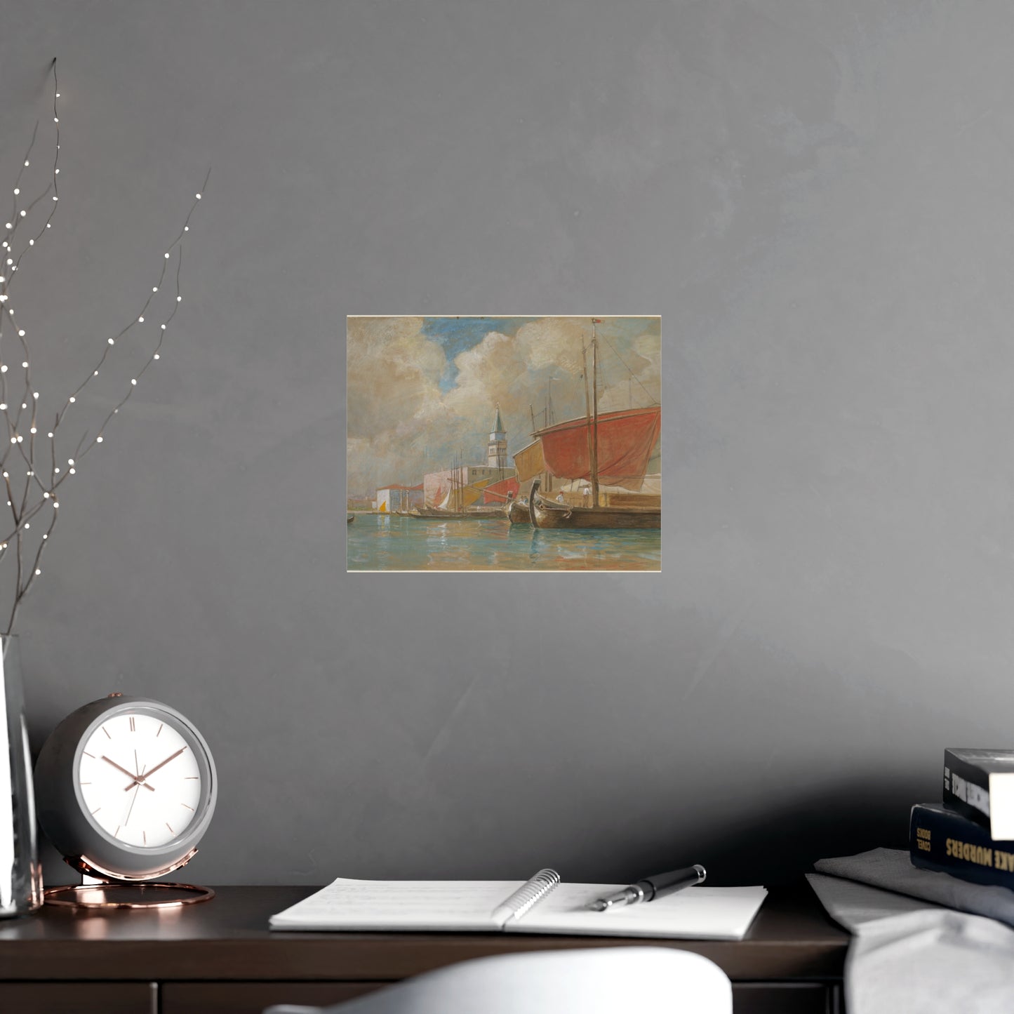 Shipping Along the Molo Venice - Canaletto Fine Art Poster