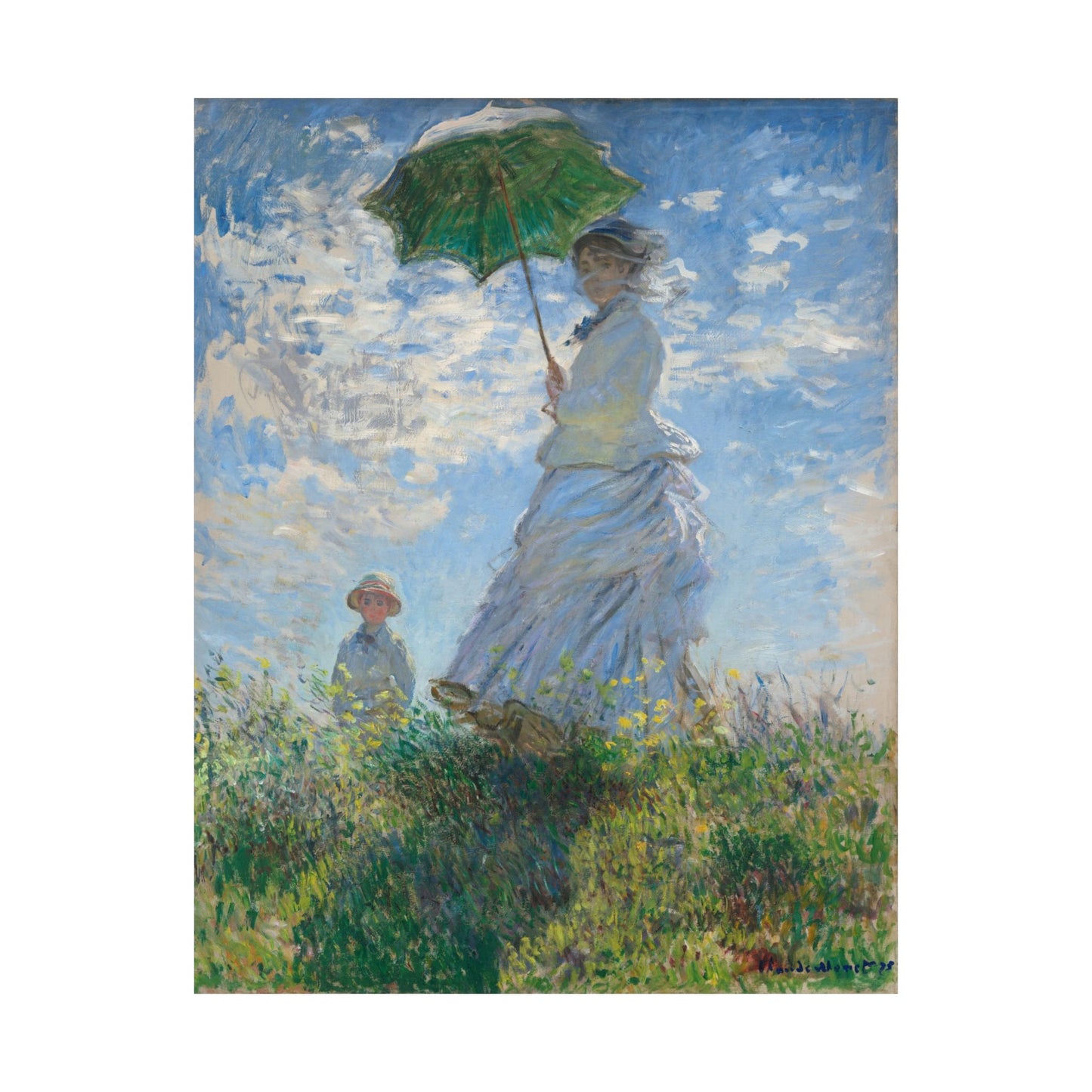 Claude Monet - Woman with a Parasol Fine Art Print