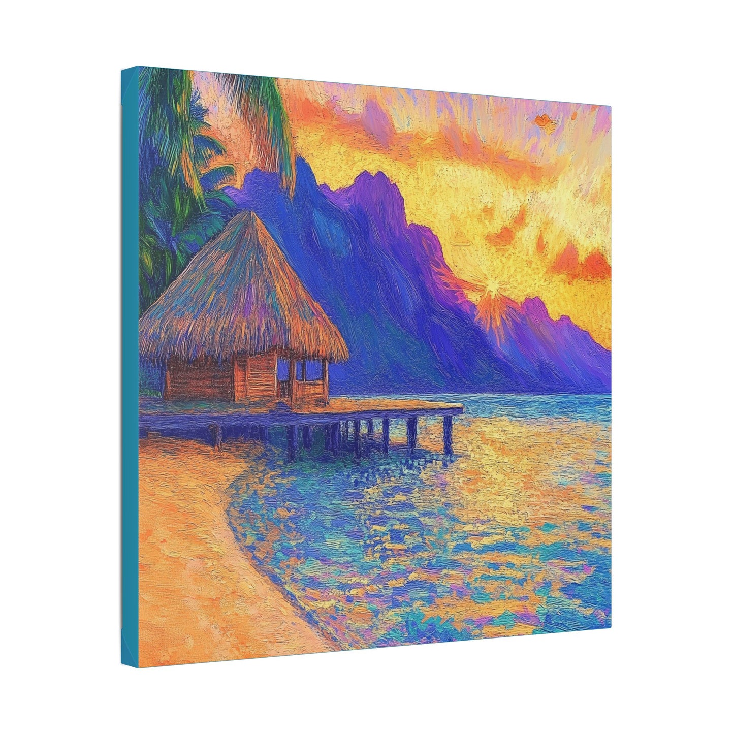 Mornings are Better on Vacation  - Fine Art Print on Canvas