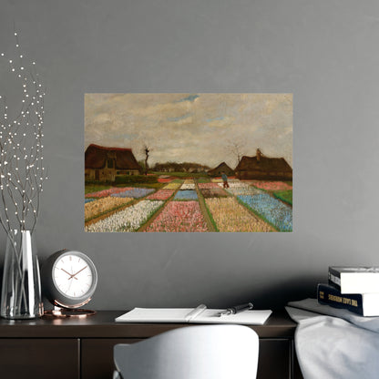 Flower Beds in Holland - Van Gogh Fine Art Poster