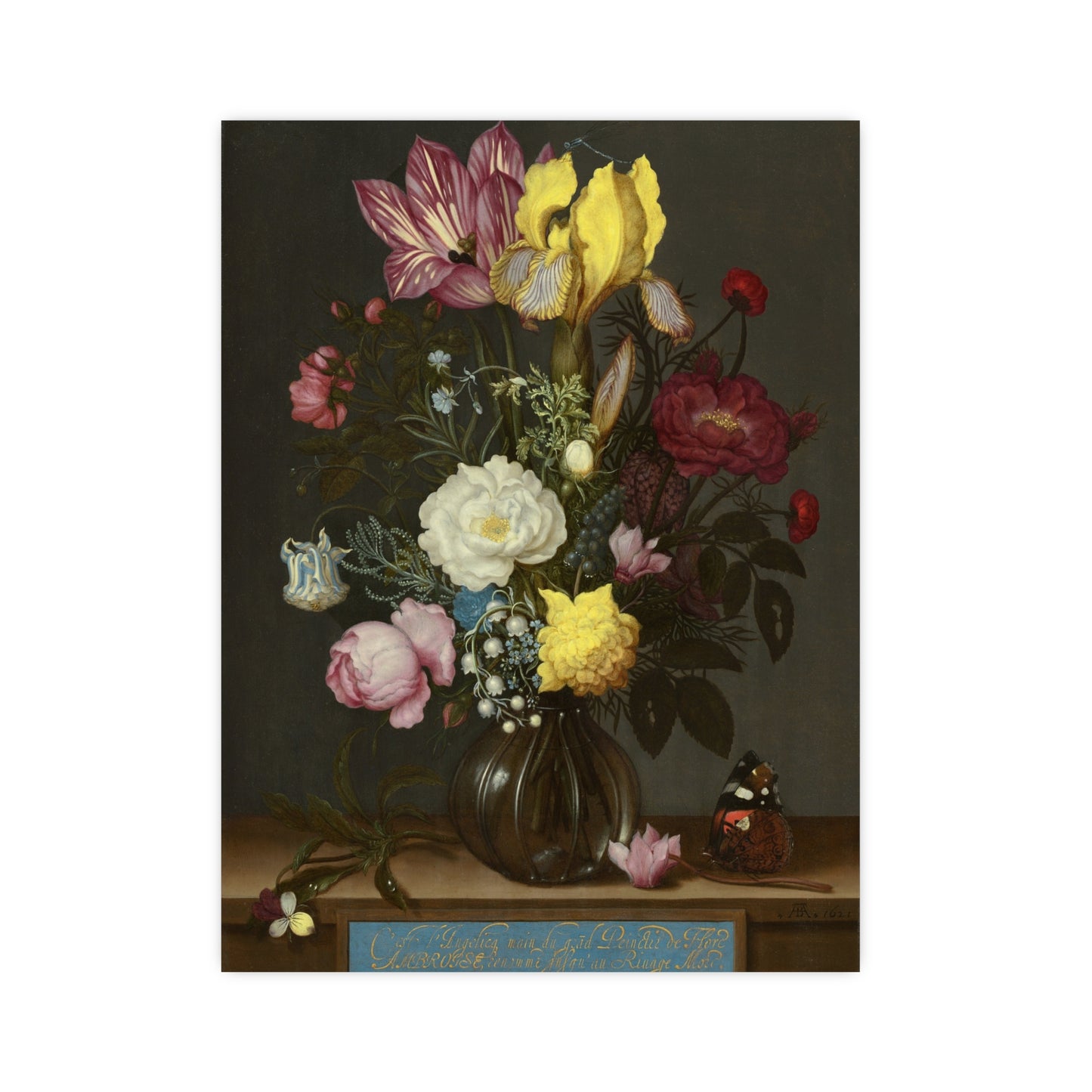 Bouquet of Flowers in a Glass Vase - Dutch Masters Fine Art Poster