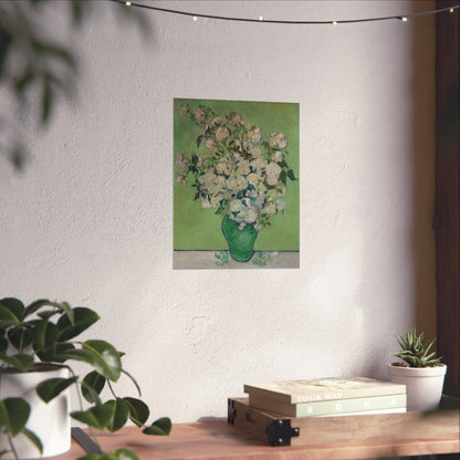 Van Gogh- Fine Art Prints - Reproduction - Flowers in a Vase - Floral Vertical Poster - Artistic Home Décor for Nature Lovers
