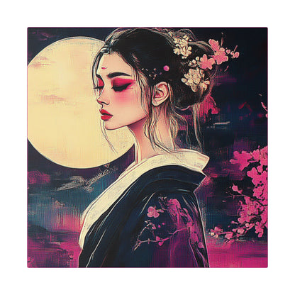 Magenta Moon - Fine Art Print on Canvas