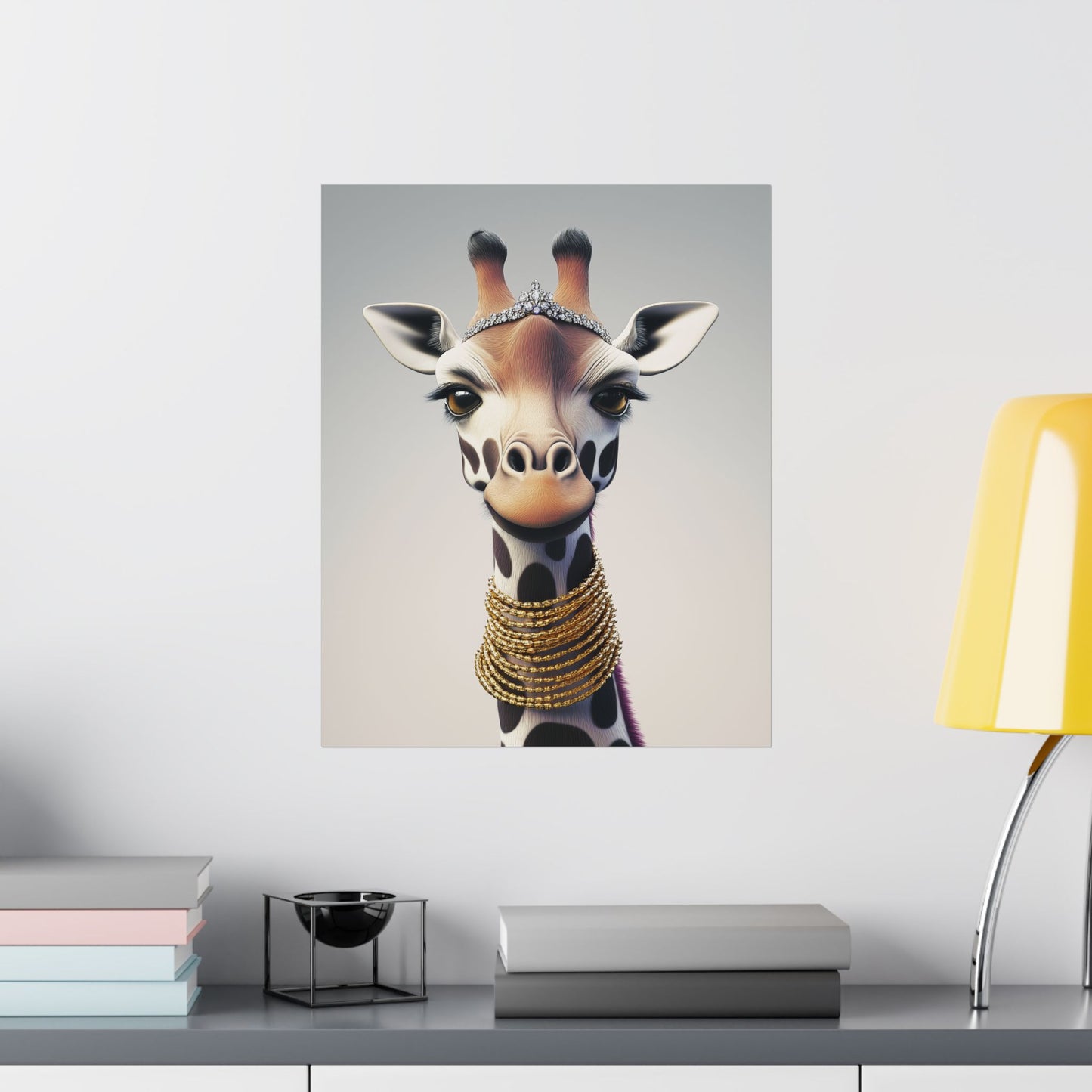 Adventure Awaits - His & Hers Giraffe Fine Art Prints (A) - Whimsical Animals - Home Décor - Wedding Gift