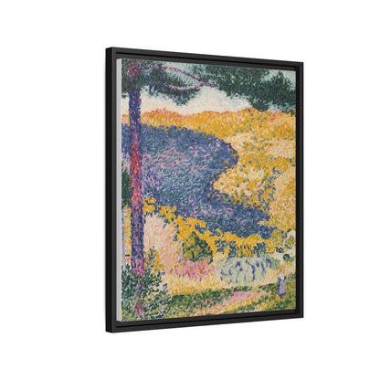 Valley with Fir Shade on the Mountain - Museum Collection - Framed Canvas Print