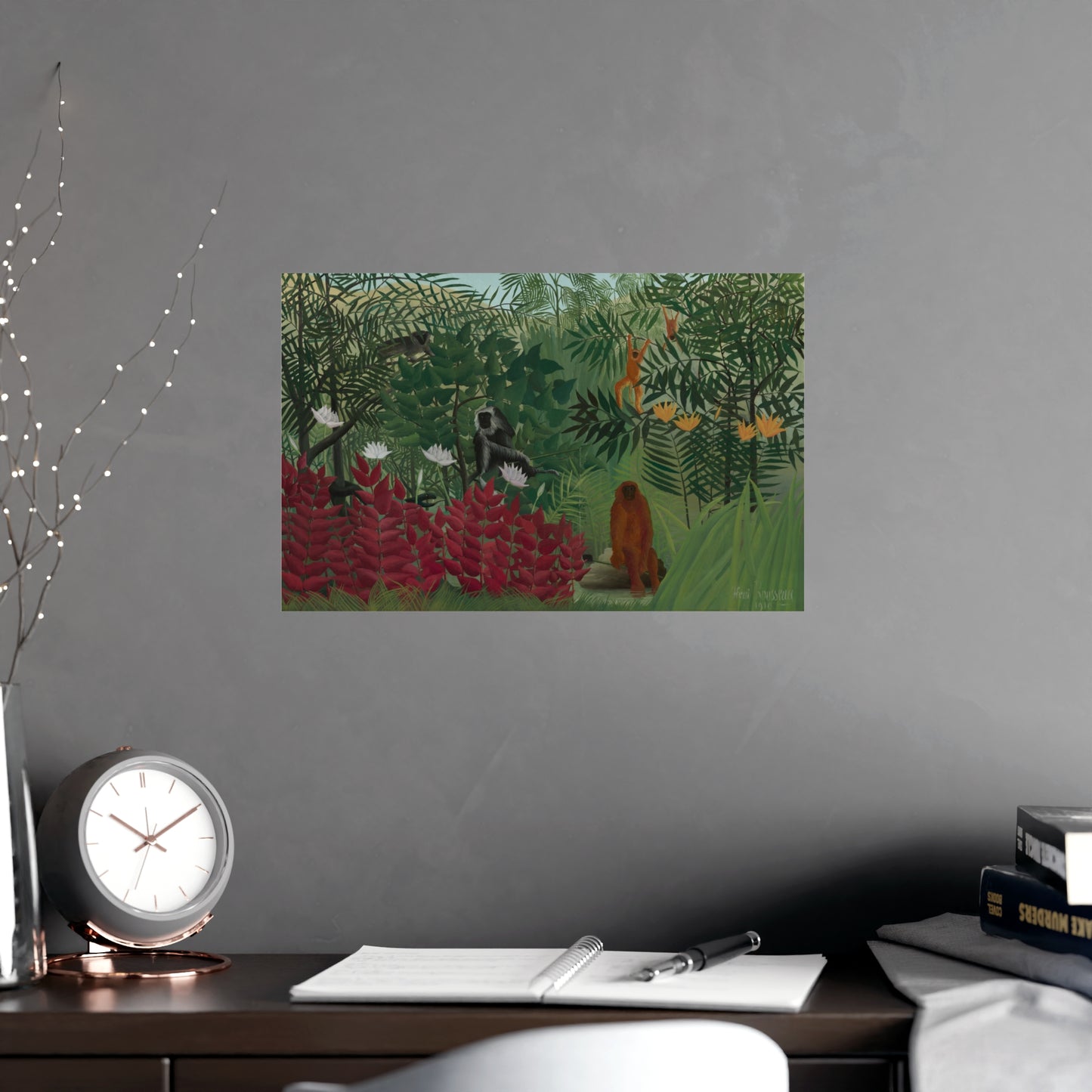 Tropical Forest with Monkeys - Rousseau Fine Art Poster