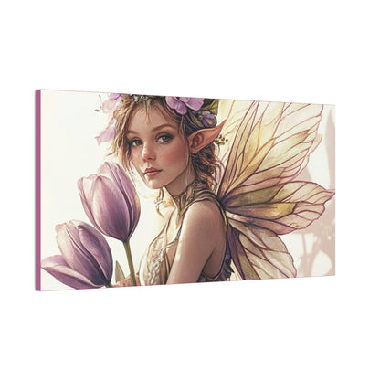 Tuesdays are for Tulips - Flowers & Fairies Collection - Fine Art Print on Canvas
